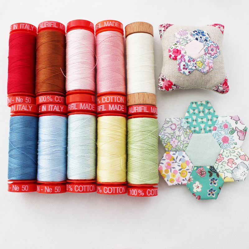 Aurifil 80wt Cotton Thread - Individual Cool Color Options